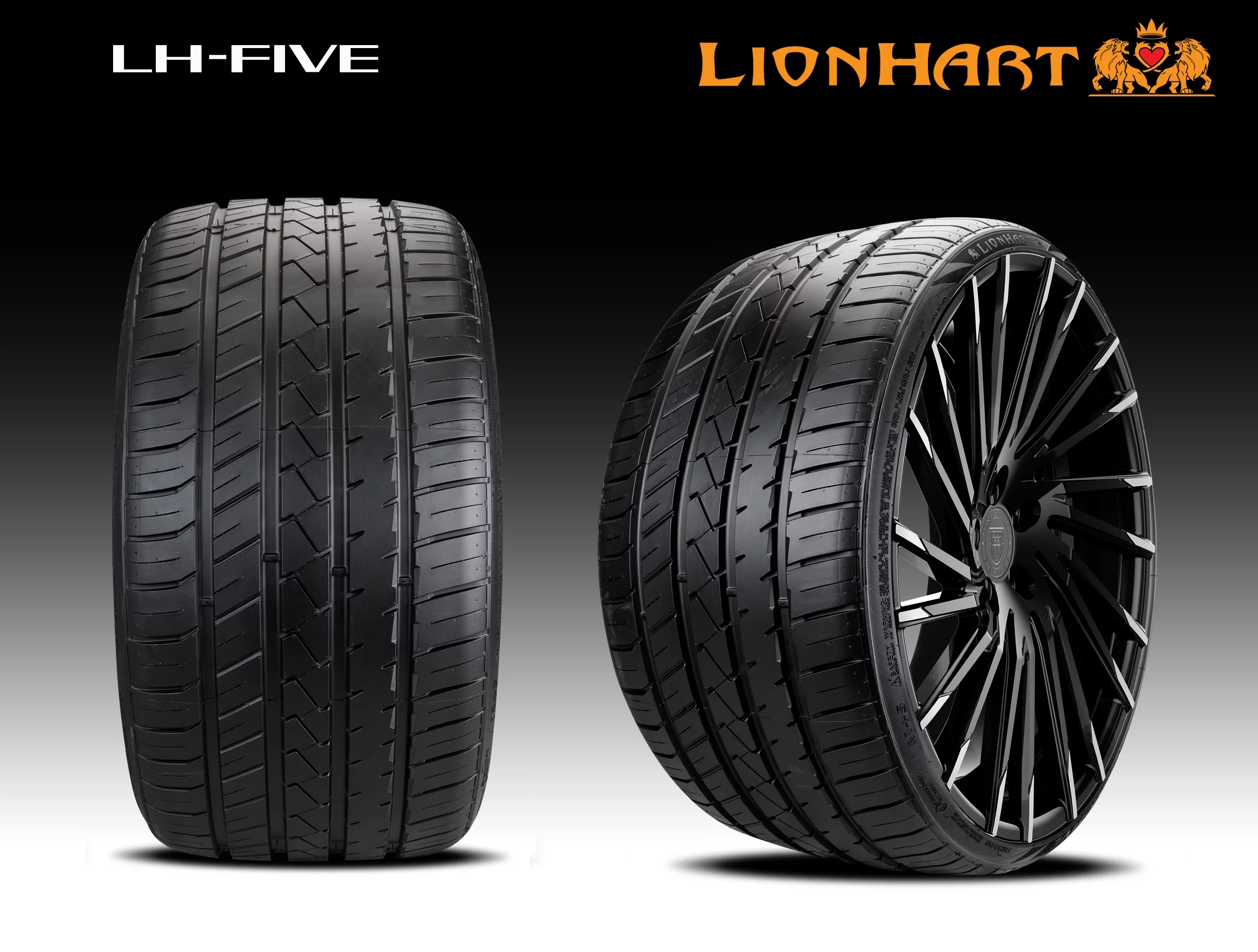245/40R21 LIONHART LH-FIVE 100Y Fits: 2018-19 BMW X3 M40i, 2011-15 Chevrolet Camaro SS
