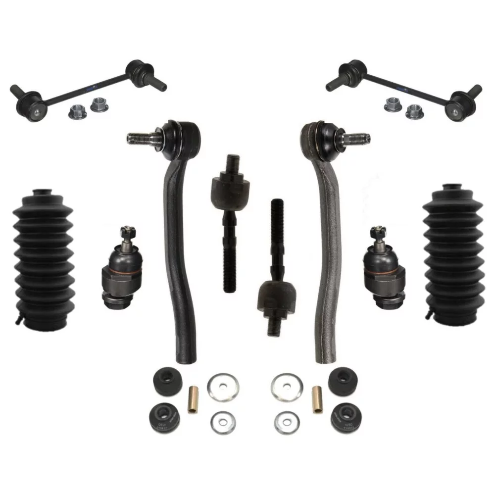 Teledu 12pc Suspension Kit For Honda 97-01 Prelude Base Coupe Base Models Tie Rod Ends