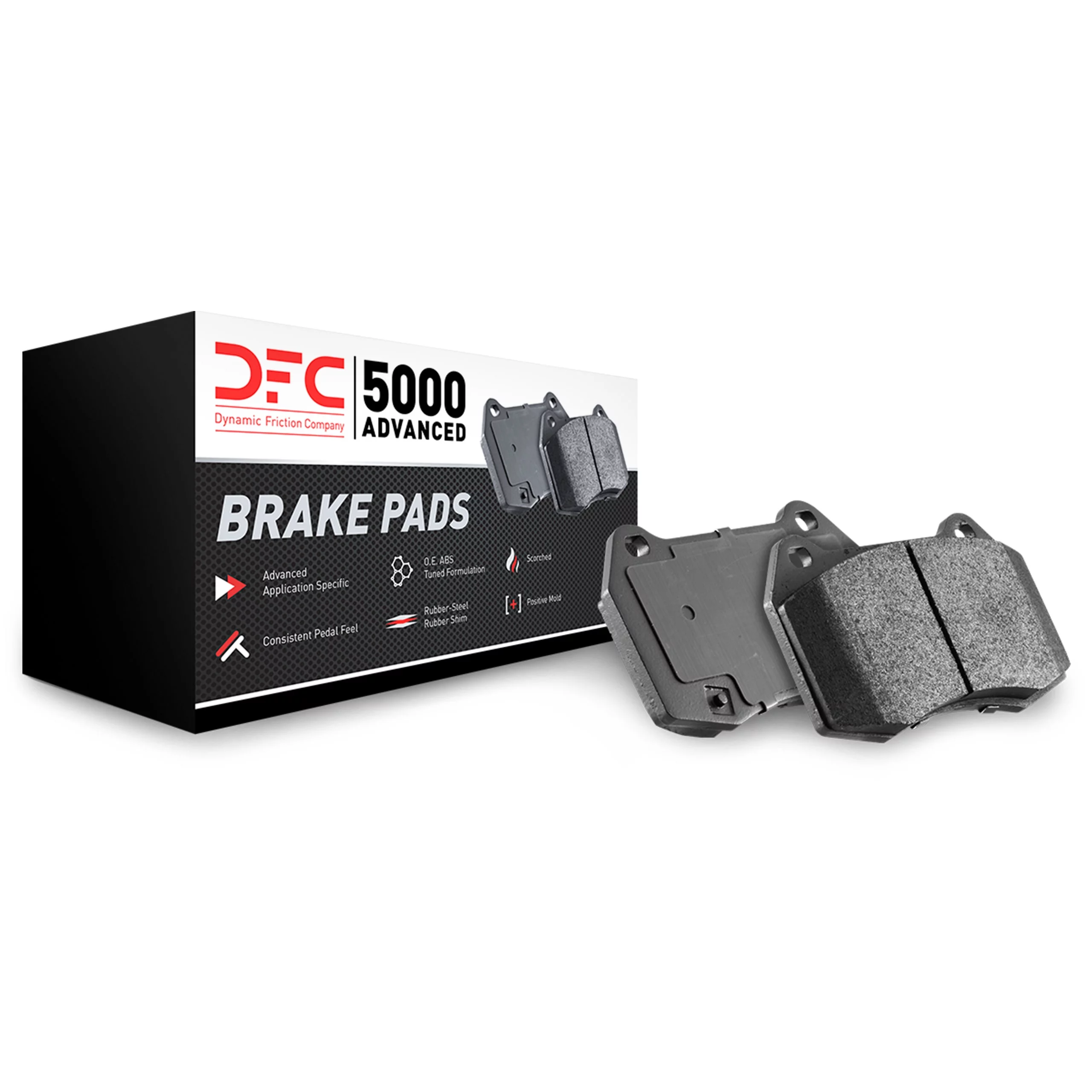 Dynamic Friction Company 5000 Advanced Brake Pads - Ceramic 1551-2371-00-Front Set