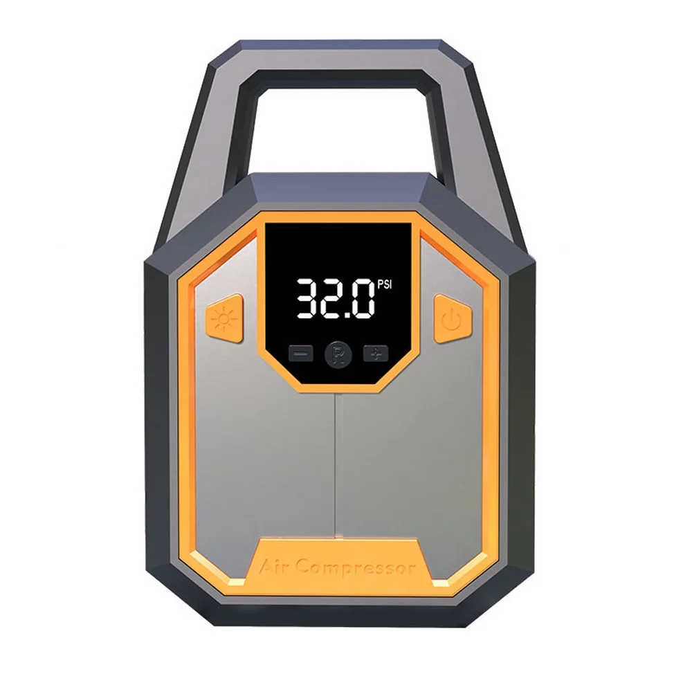 ammoon Portable Electric Car Air Pump 120PSI Digital Tire Inflator LED Light Intelligent Tire Pressure Detection