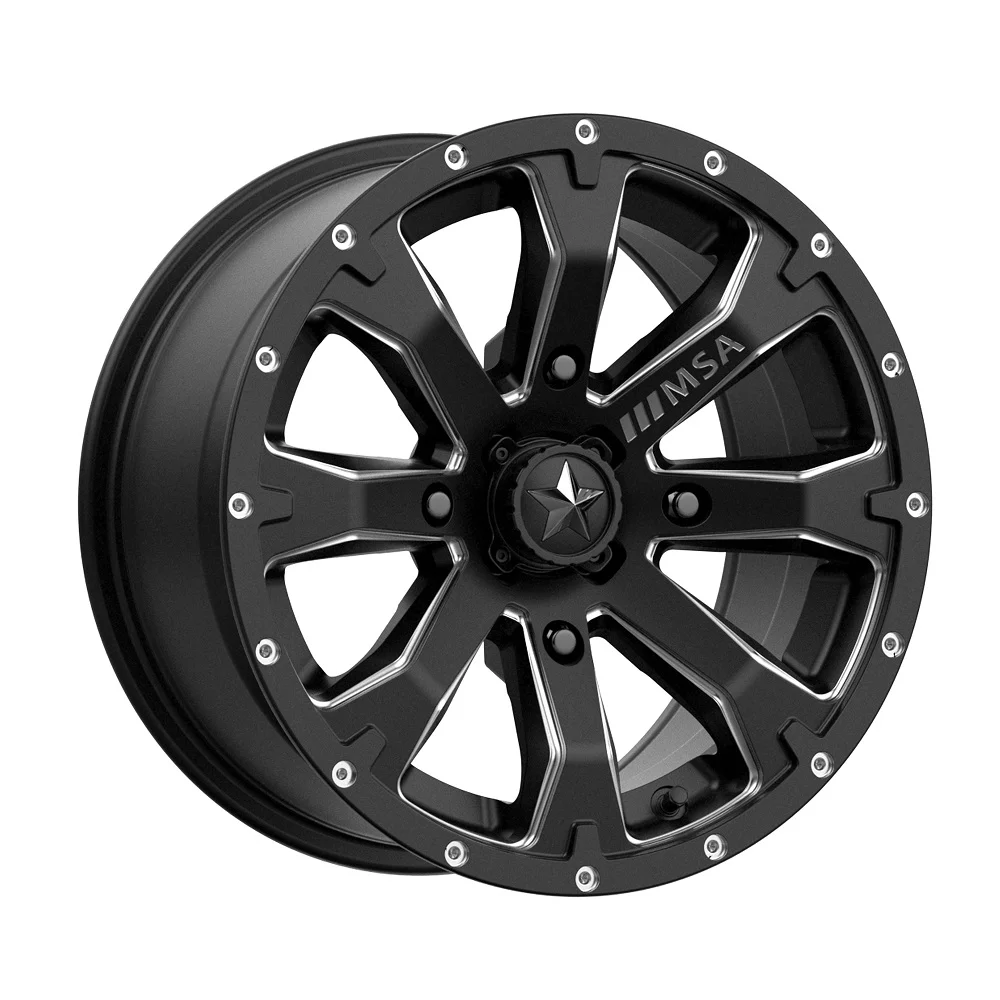 MSA M42 Bounty UTV Wheels/Rims Satin Black 14