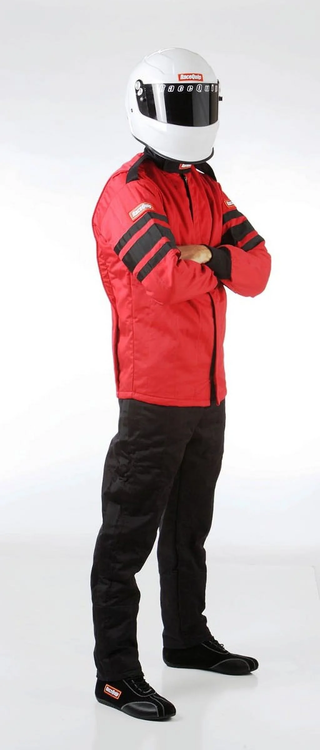RaceQuip 121017RQP 120 Series Driving Jacket SFI 3.2A/5 Red/Black Stripe 2XL