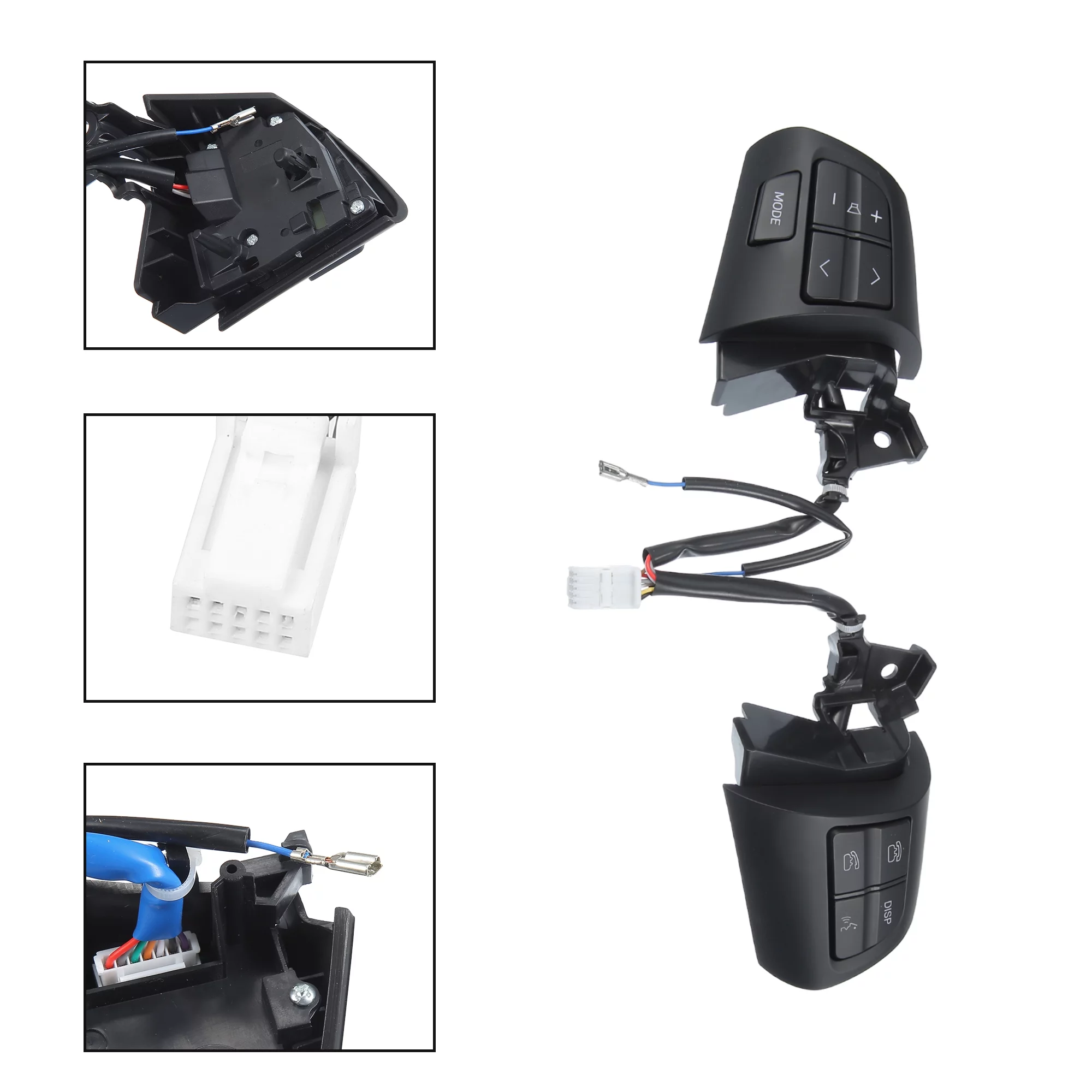 Auto Car Steering Wheel Cruise Volume Control Switch Button Fit for Toyota Corolla Auris 2006-2013 Black