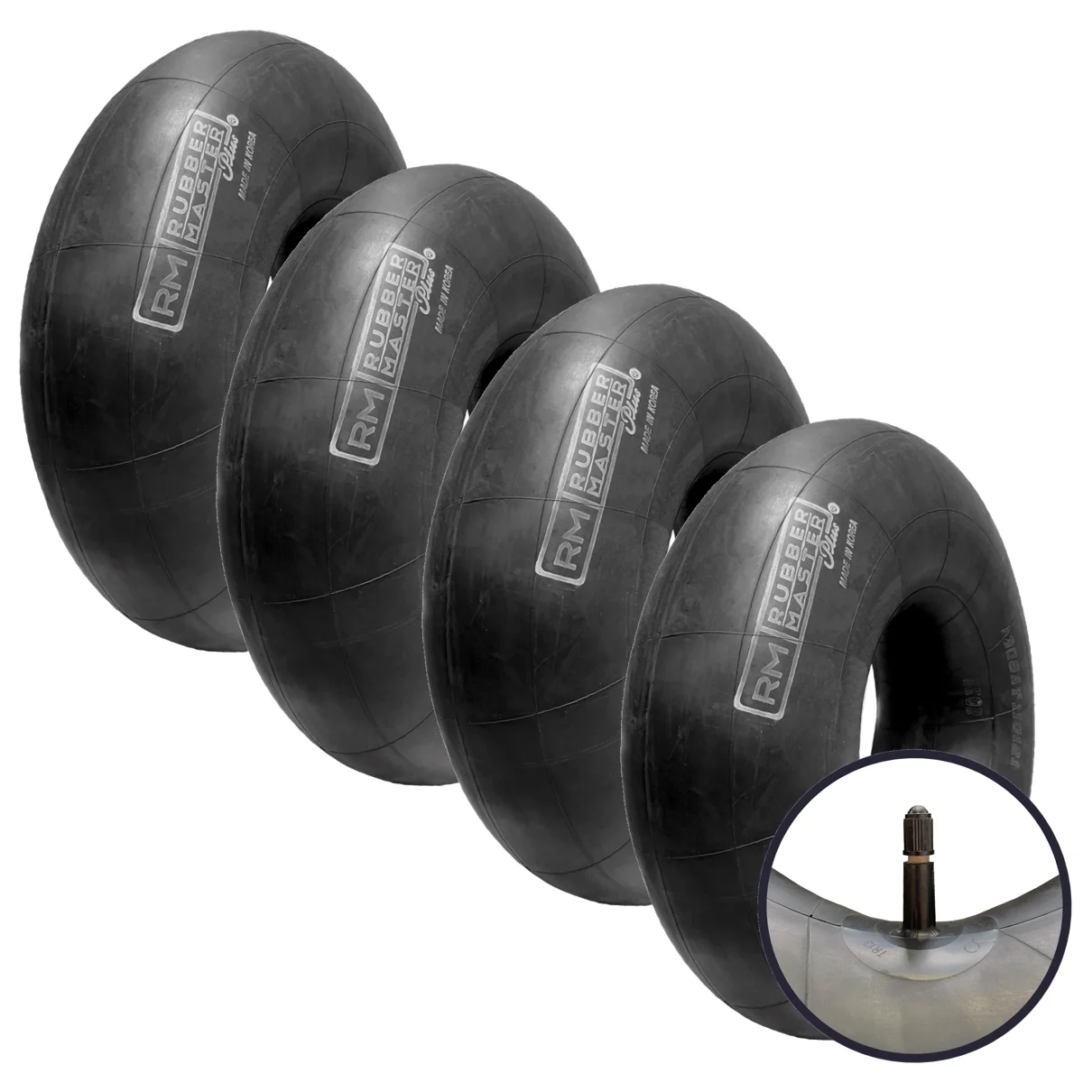 Four Rubber Master P225/75R15, P235/75R15 Radial Tire Inner Tubes, TR13 stems