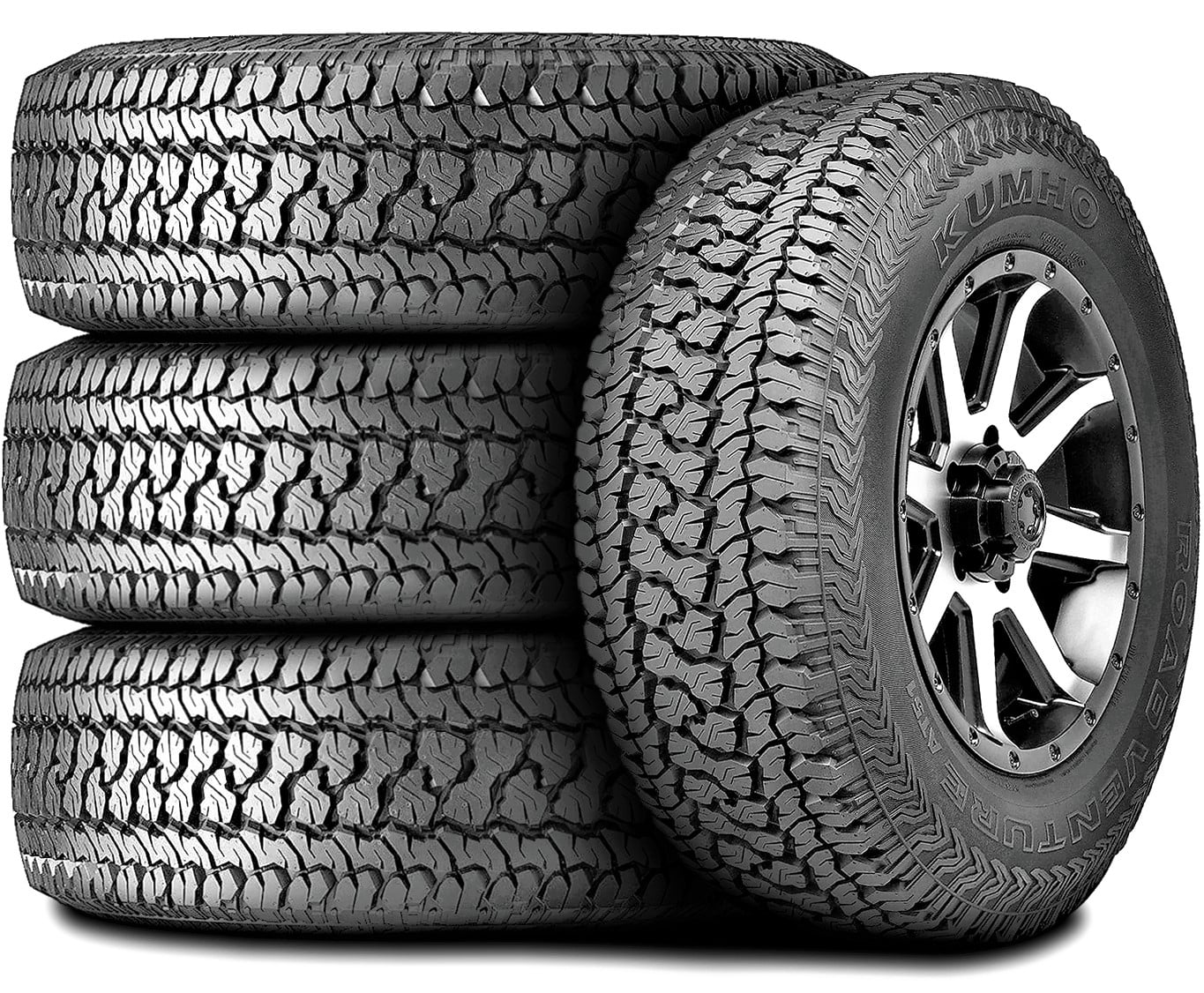 Set of 4 (FOUR) Kumho Road Venture AT51 LT 275/70R17 114/110R C 6 Ply A/T All Terrain Tires