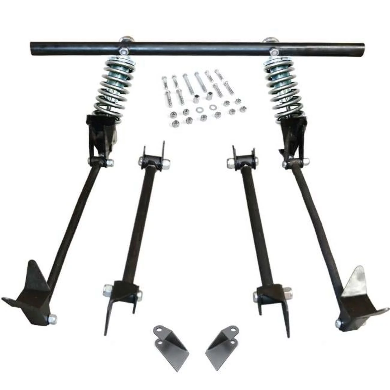 Helix Suspension Brakes & Steering Triangulated Rear 4-Link Assembly with 31 Coilovers for 1931 Model A Phaeton Pickup
