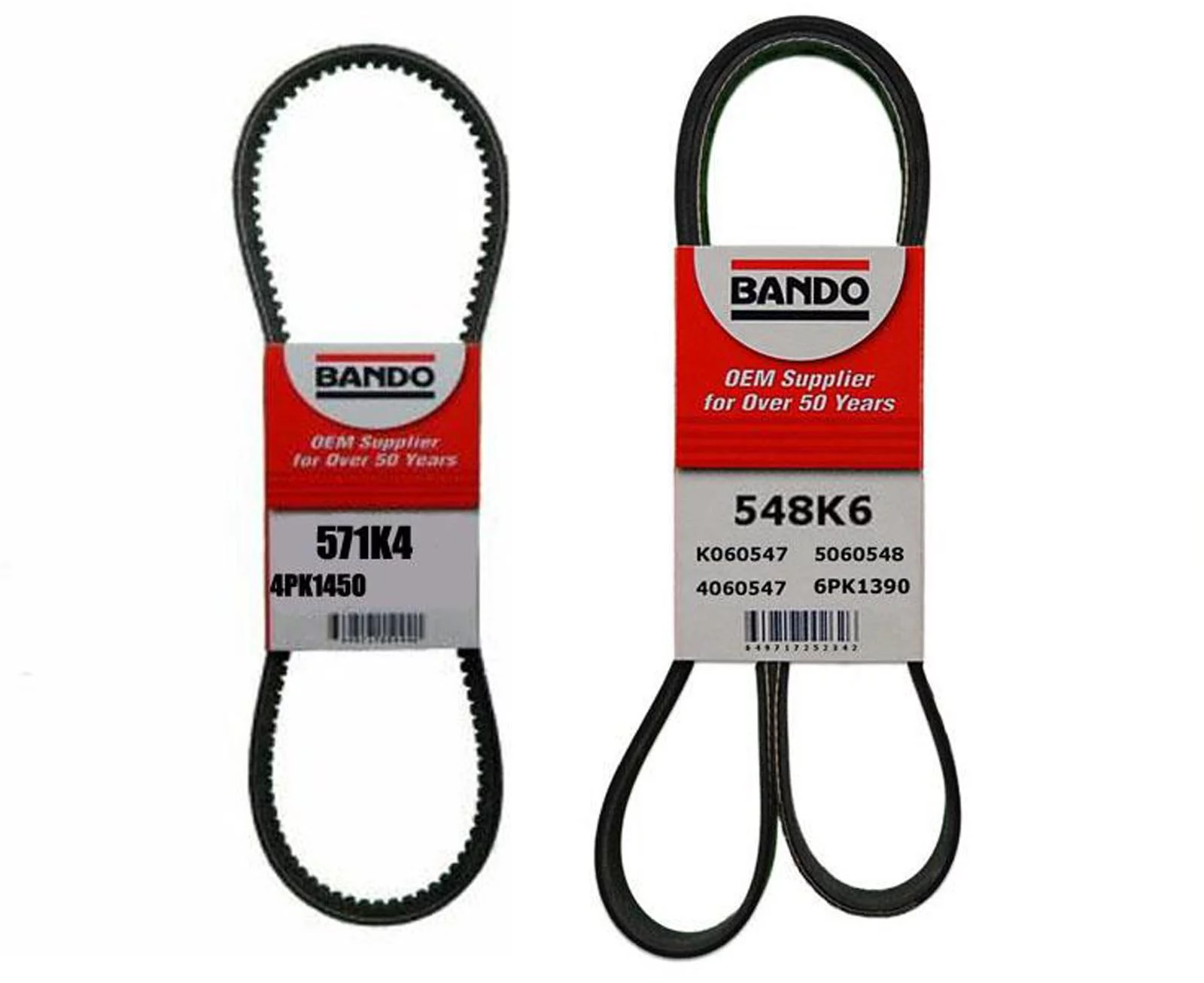 2- Belts AC Serpentine & Power Steerings for Ford Transit 3.5L 3.7L 15-19