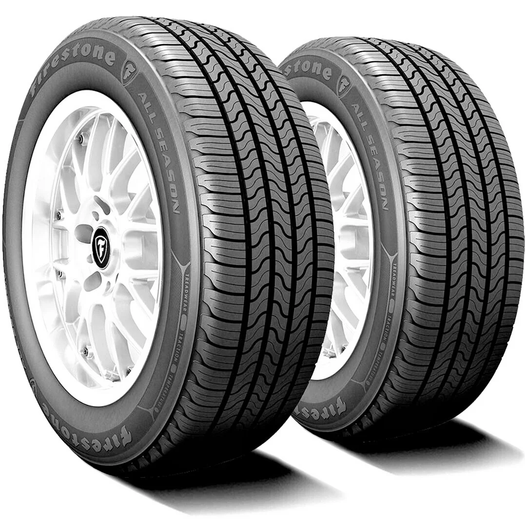 Pair of 2 (TWO) Firestone All Season 235/55R17 99T AS A/S Tires Fits: 2014-17 Ford Escape SE, 2018-19 Ford Escape SEL