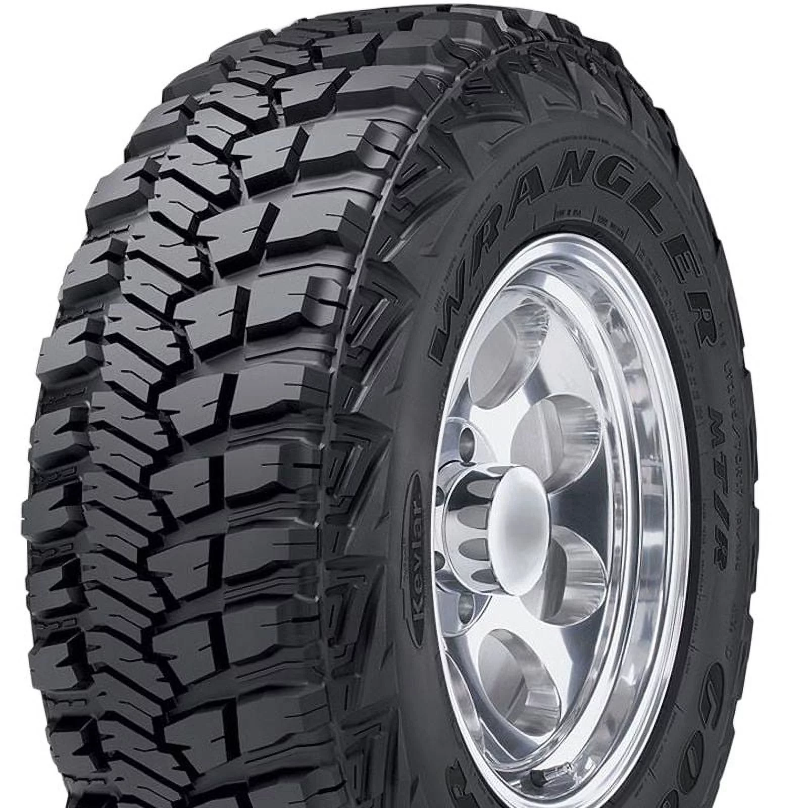 Goodyear wrangler mt/r with kevlar LT33/12.50R20 114Q bsw all-season tire.