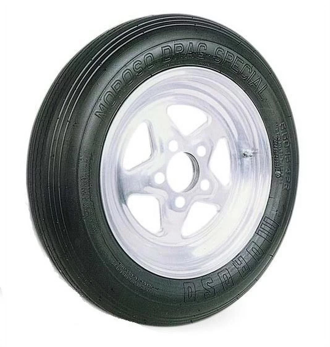 Moroso 17050 Drag Special Front Tire, 25.25 x 5.50 x 15 In, Blackwall