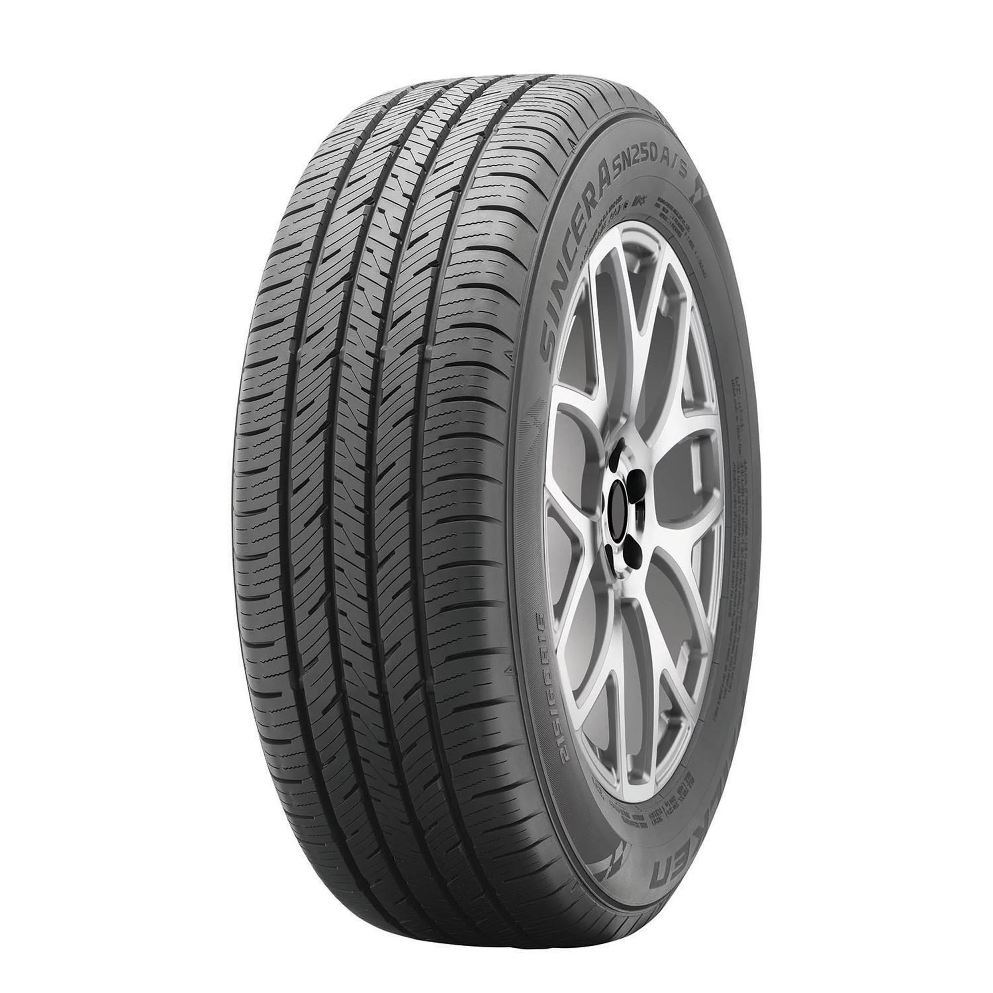 Set of 4 Falken Sincera SN250 A/S 215/65R16 98T Tires Fits: 2011 Toyota Sienna LE, 2005-07 Dodge Grand Caravan SXT