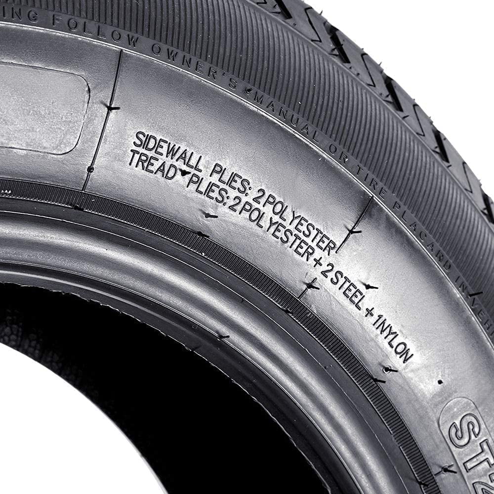 Set of 4 ST 205/75R15 Trailer Tires New Premium Radial 205 75R15 Trailer Tires 8PR Load Range D
