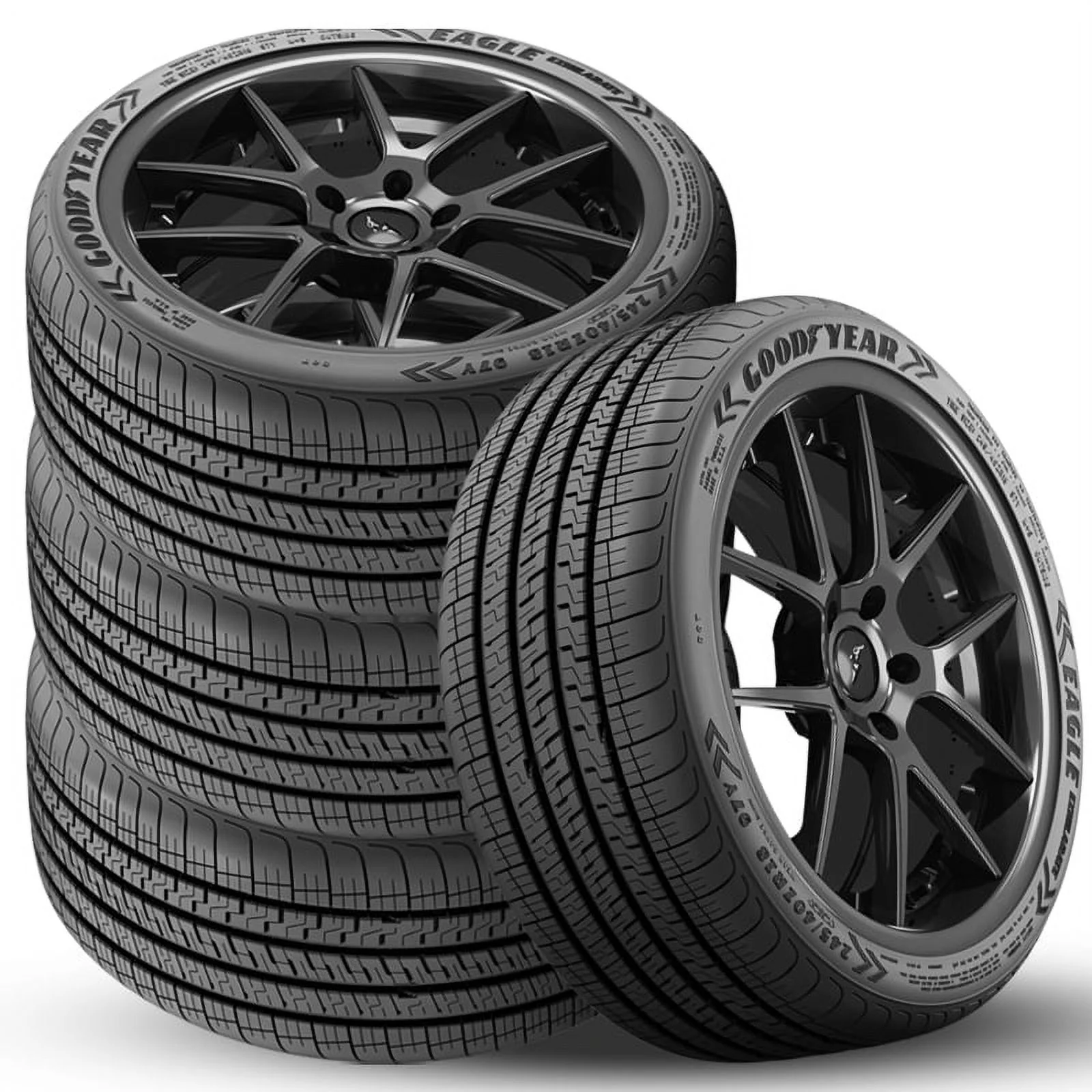 4 Goodyear Eagle Exhilarate 225/40R19 93Y All Season Performance Tires 45K Mile 104003568 / 225/40/19 / 2254019