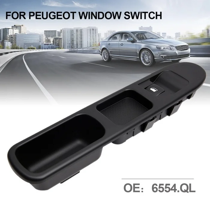 Control Lifter Switch for Front Left Electrical Window Suitable for Peugeot 207