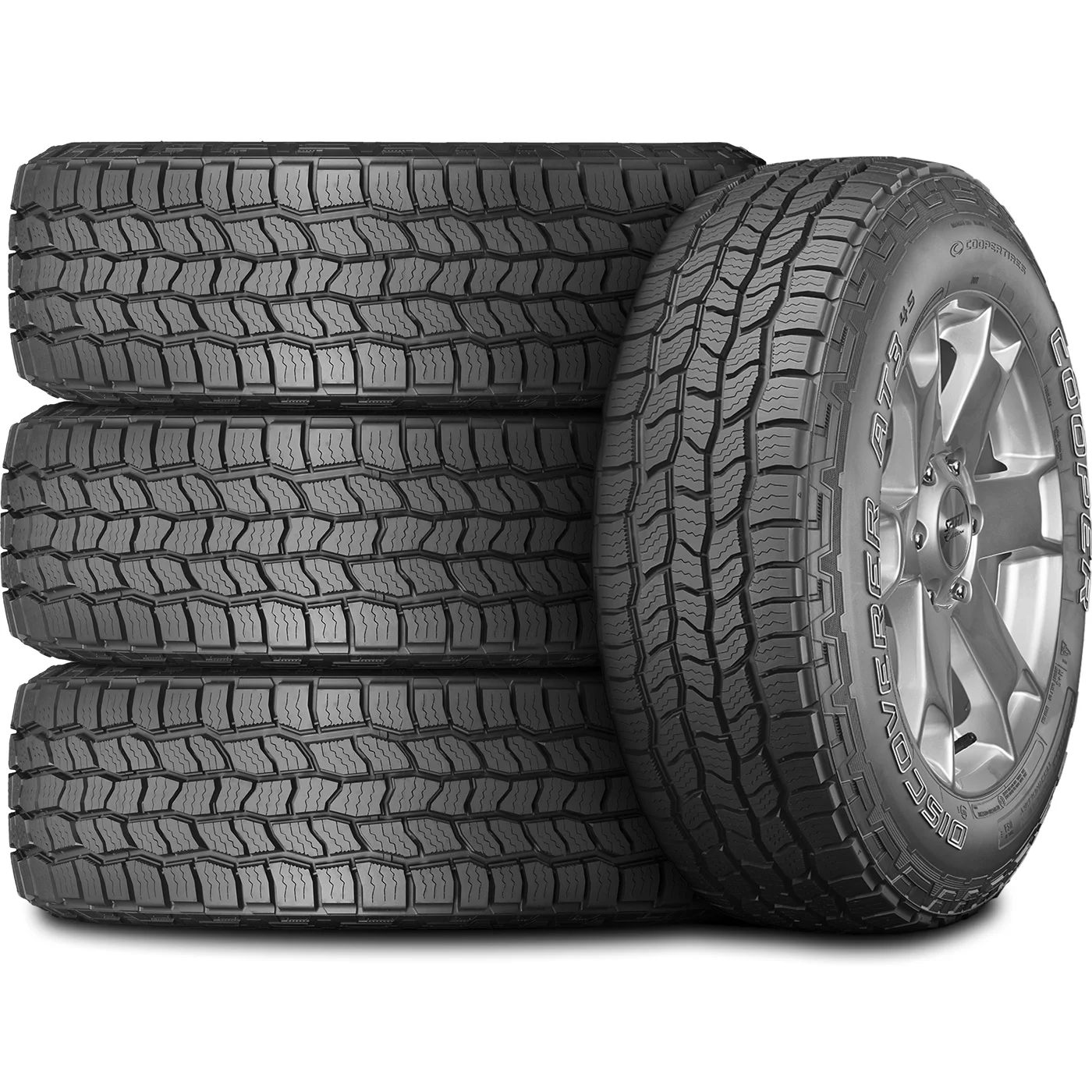 Set of 4 (FOUR) Cooper Discoverer AT3 4S 265/65R18 114T XL A/T All Terrain Tires