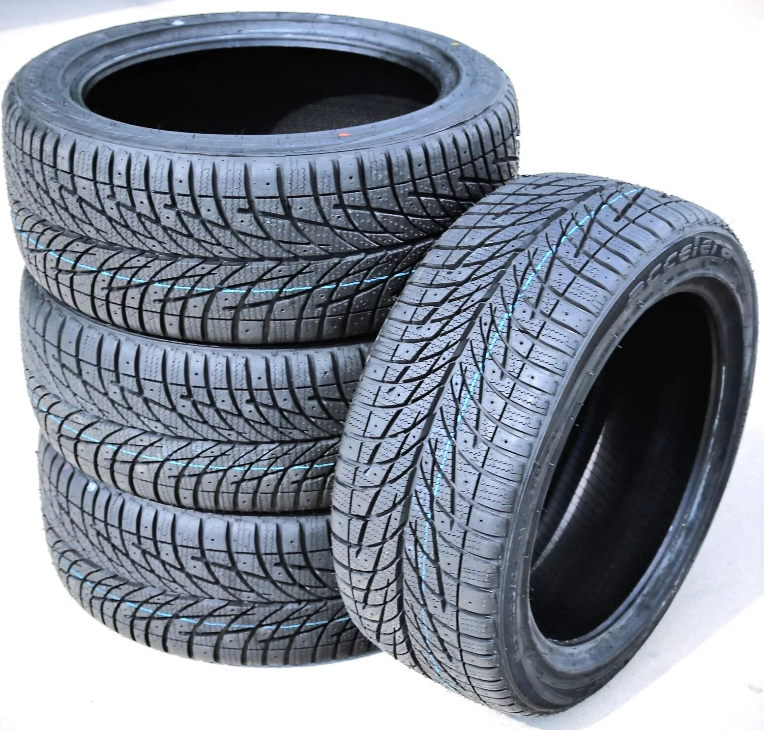 Set of 4 (FOUR) Accelera X-Grip Steel Belted 195/60R15 88H Winter Snow Tires