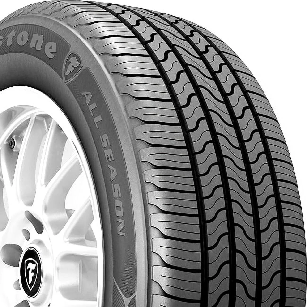 Pair of 2 (TWO) Firestone All Season 235/55R17 99T AS A/S Tires Fits: 2014-17 Ford Escape SE, 2018-19 Ford Escape SEL