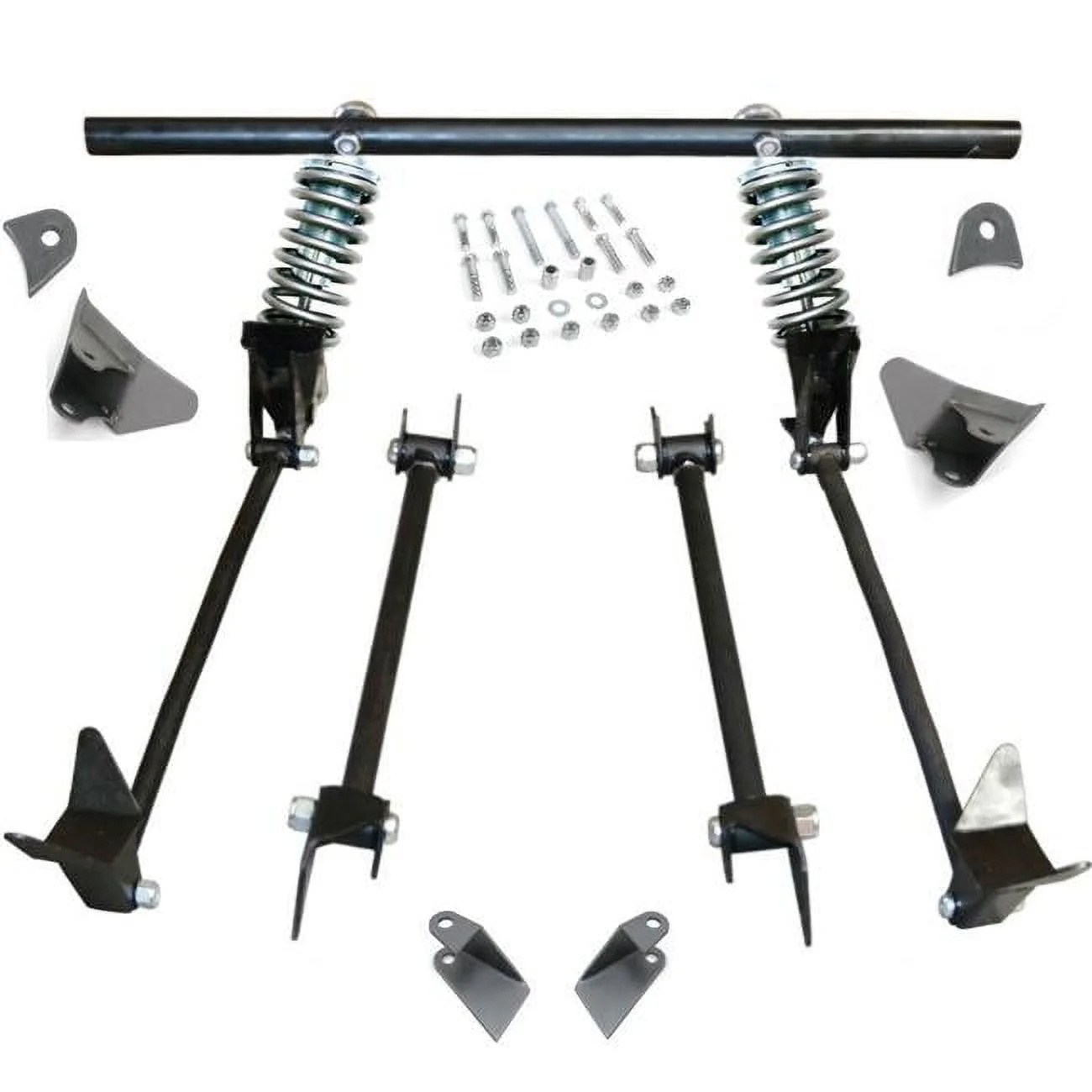 Helix Suspension Brakes & Steering Triangulated Rear 4-Link Kit with Coilovers for 1928 Model A Victoria - Slantback