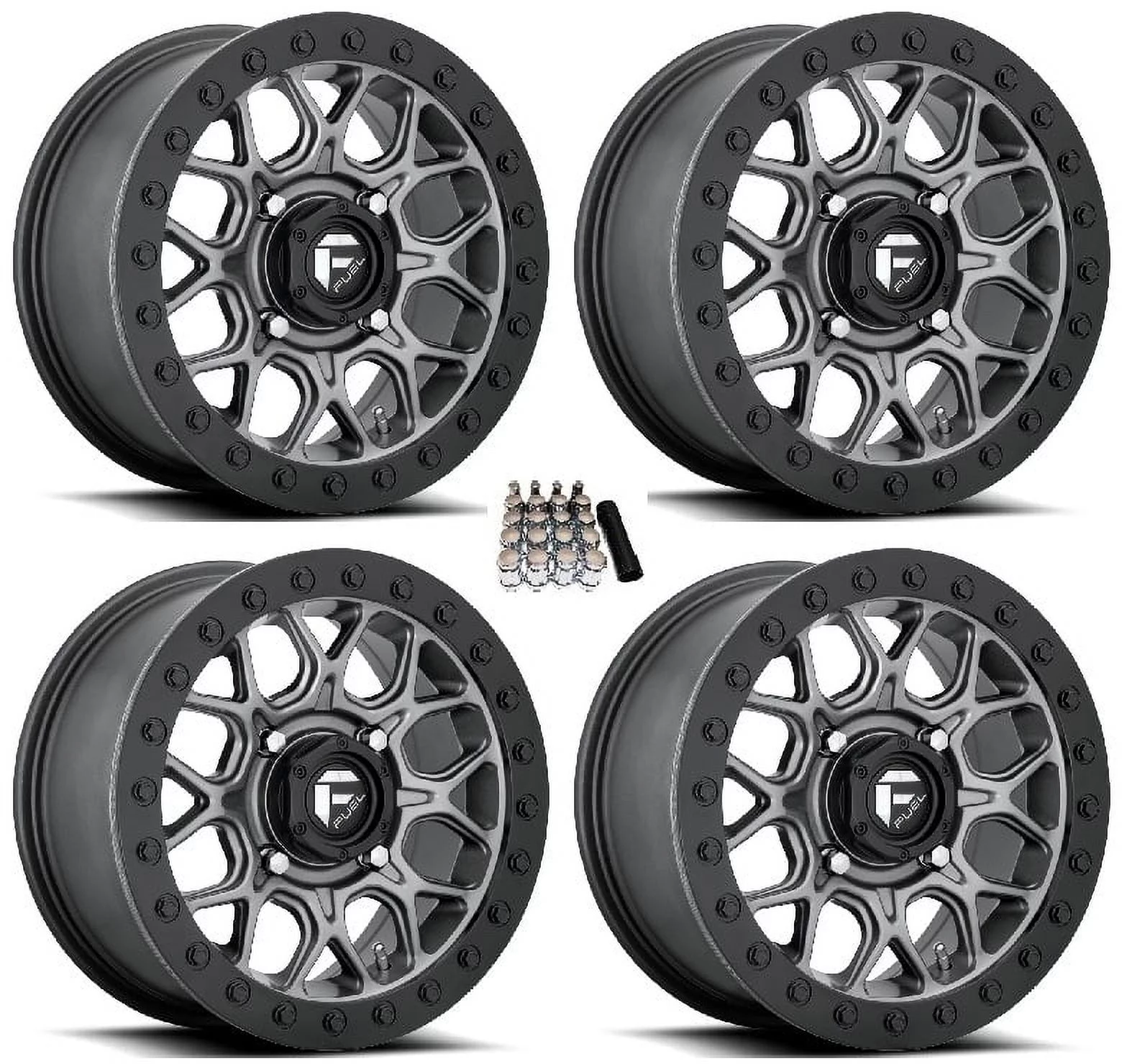 Fuel Tech Beadlock UTV Wheels Gunmetal 15