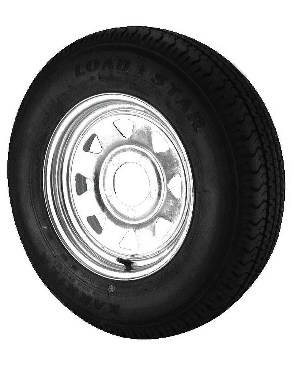 ST175/80D13 Loadstar Trailer Tire LRB on 5 Bolt Galvanized Spoke Wheel