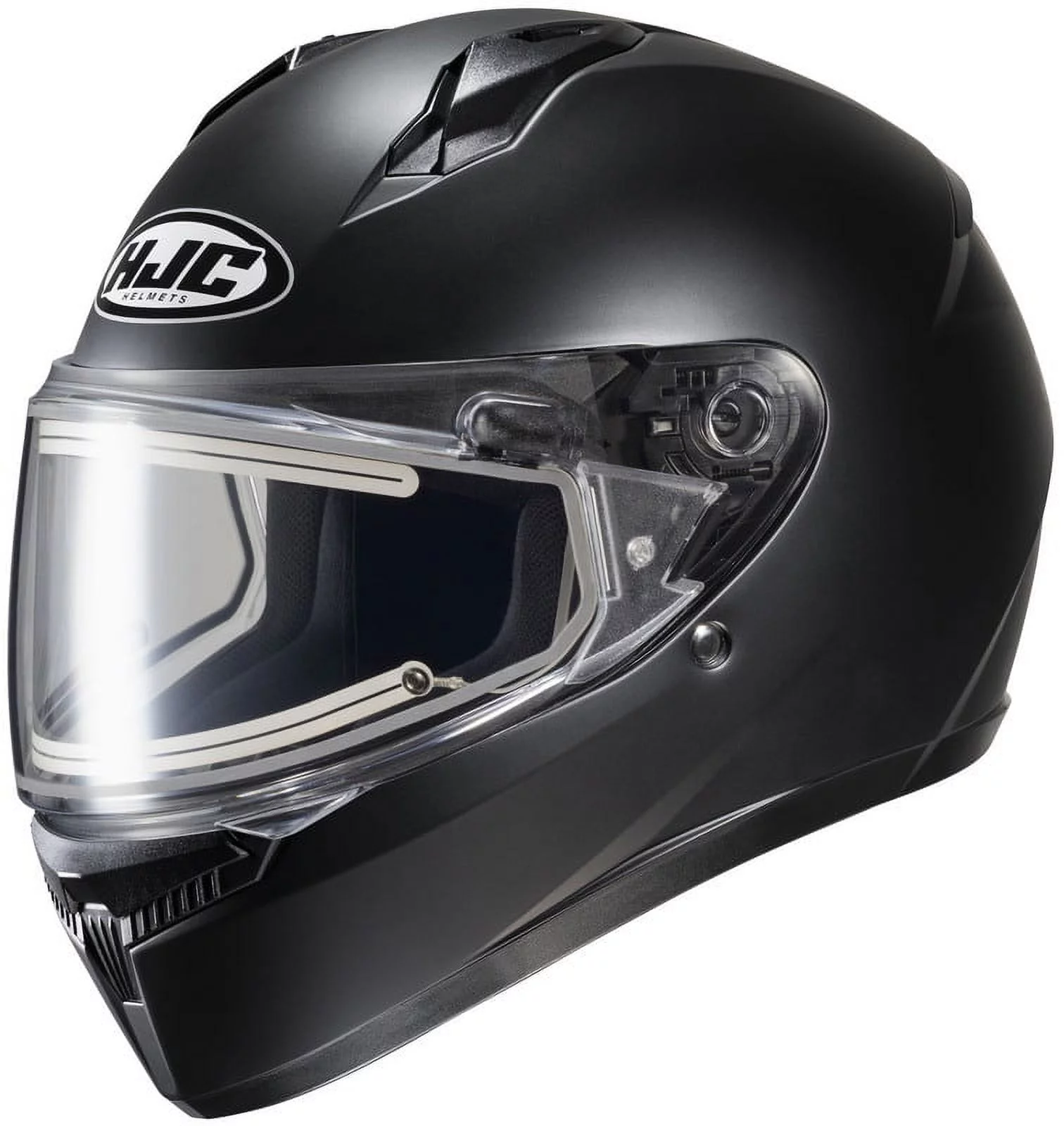 HJC C10 Solid Snow Helmet w/Heated Electric Shield Semi-Flat Black XXXS