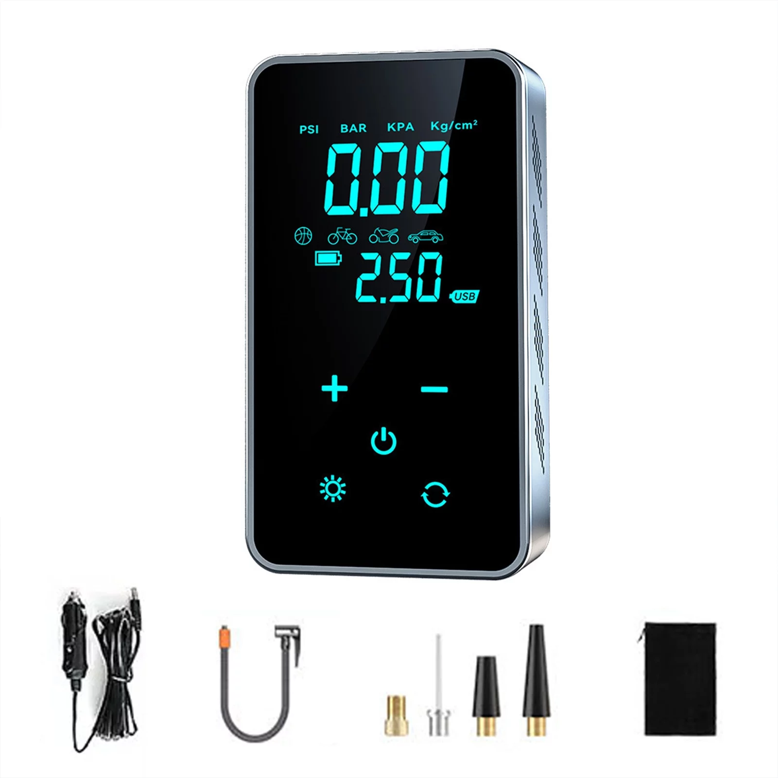 moobody ST,9616A Vehicle,Mounted Air Pump, Portable Electric Inflator for Tire Compressor