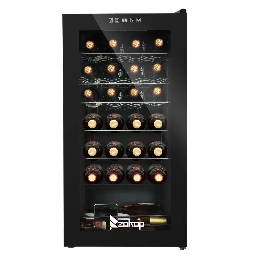 American Standard JC-82 AC 115V /60Hz 28Bottle/2.8Cu.Ft/80L/ Compressor Wine Cooler Black