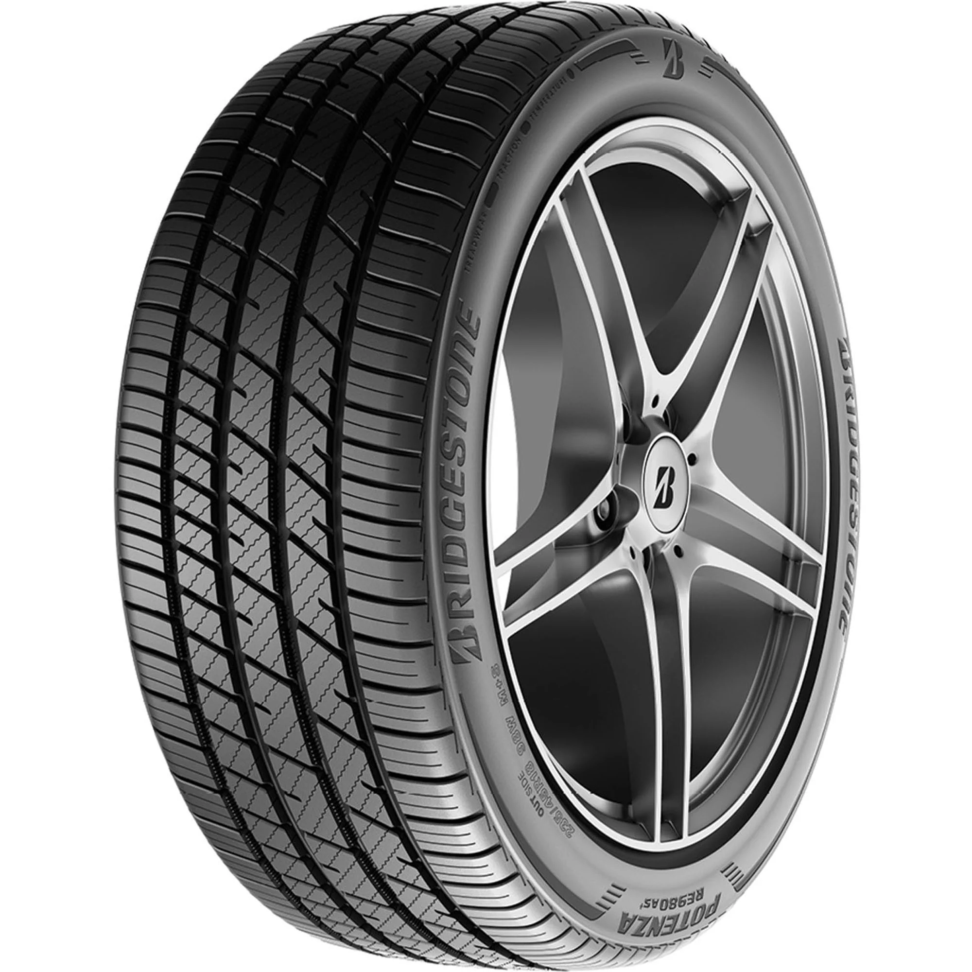 Bridgestone Potenza RE980AS+ Performance 205/55R16 91W Passenger Tire