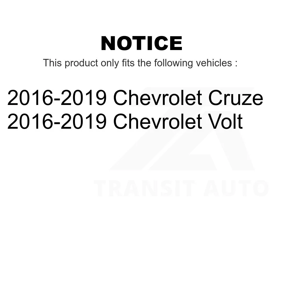 Front Steering Tie Rod End Kit For 2016-2019 Chevrolet Cruze Volt KTR-104422