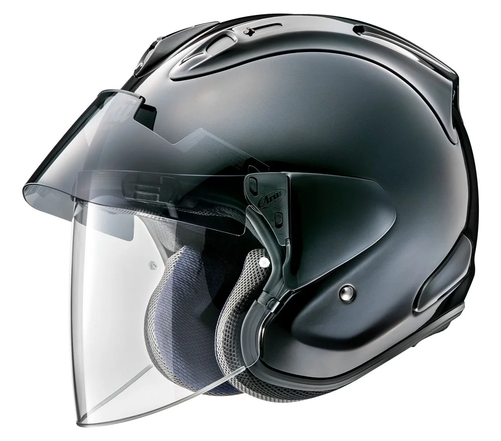 Arai Ram-X Solid Open Face Motorcycle Helmet (M2020D) Diamond Black MD