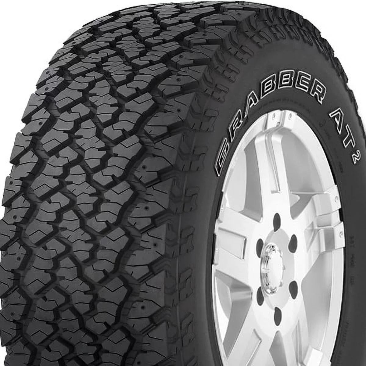 General Grabber AT2 245/70R17 110 S Tire Fits: 2015-18 Chevrolet Silverado 1500 SSV, 2010-13 Chevrolet Silverado 1500 XFE