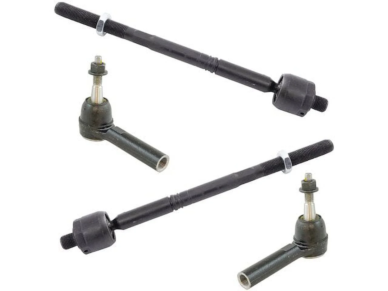 Front Tie Rod End Set 4 Piece - Compatible with 2011 - 2015 Chevy Cruze 2012 2013 2014