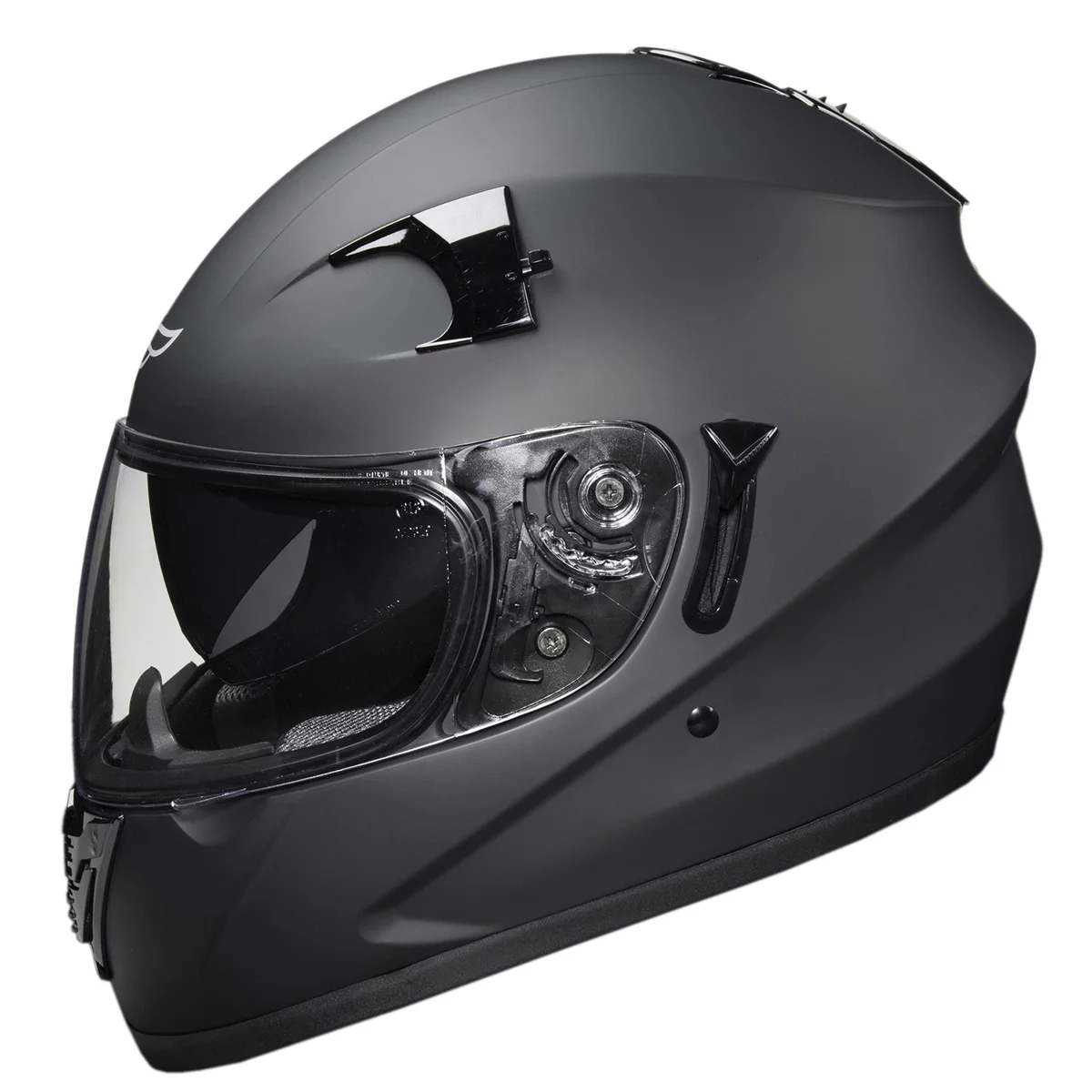 Fulmer, 1510621, Adult Full Face Motorcycle Helmet - 151 Pulse - Matte Black, XS