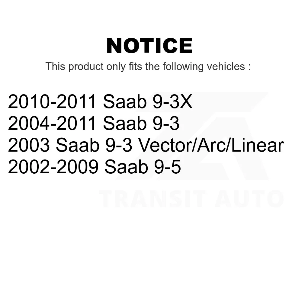 Front Right (Passenger) Outer Steering Tie Rod End TOR-ES800410 For Saab 9-3 9-5 9-3X