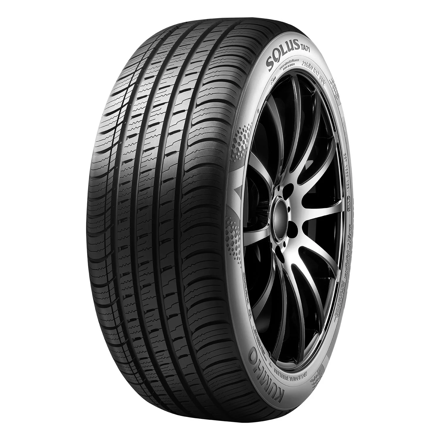 Set of 4 Kumho Solus TA71 255/40ZR19 100W XL Tires Fits: 2014 Ford Mustang GT, 2015 Ford Mustang EcoBoost Premium