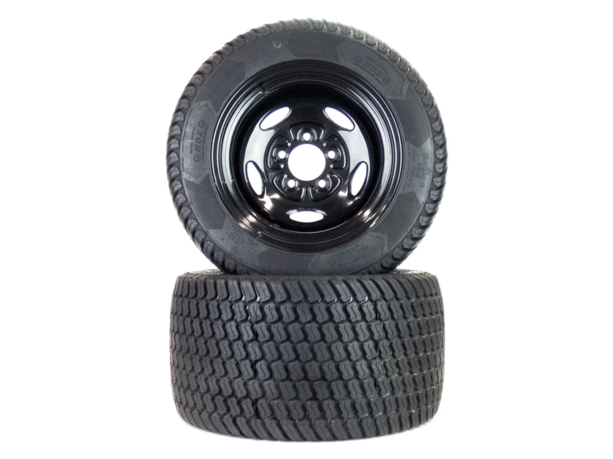 (2) Flat Free Turf Tire Assemblies 24x12.00-12 Compatible With Bad Boy Outlaw 54