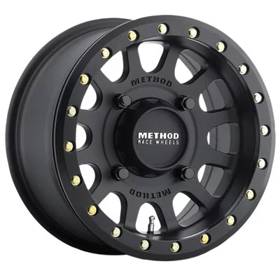 4/156 Method Race Wheels 401 Beadlock Wheel 15x7 4.0 + 3.0 Matte Black for Polaris RANGER RZR XP TURBO S 2018