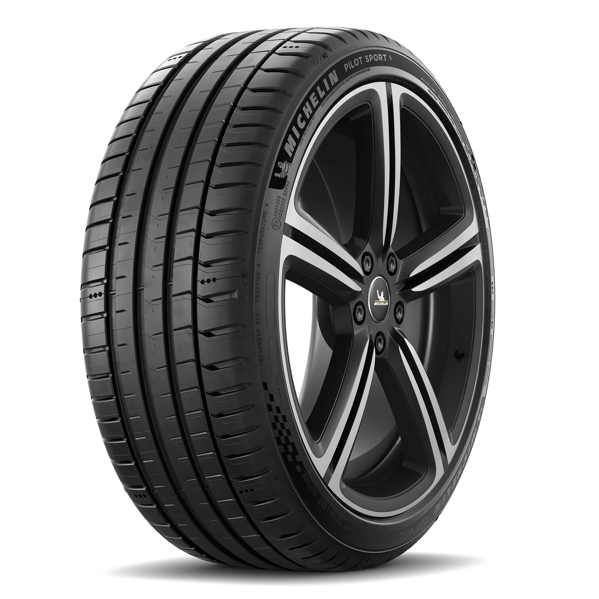 Michelin Pilot Sport 5 Summer 245/45ZR19/XL (102Y) Tire Fits: 2010-14 Ford Mustang GT, 2014-16 Chevrolet Impala LTZ