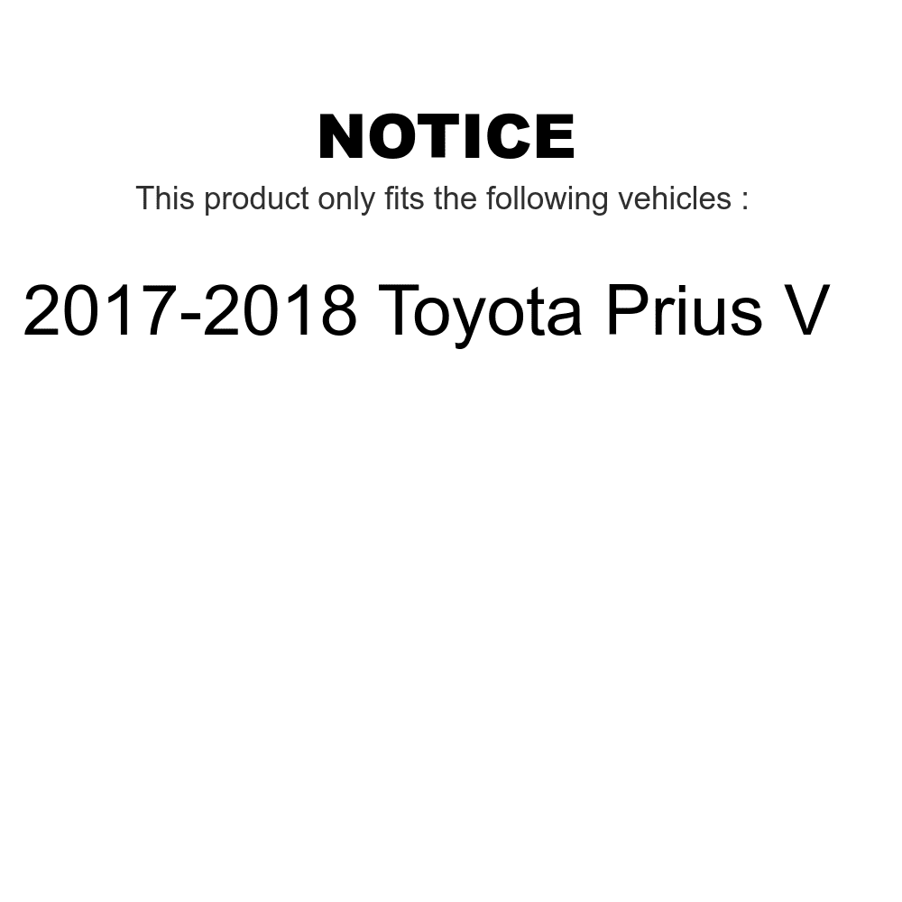 Transit Auto - Front Wheel Bearing And Tie Rod End Kit For 2017-2018 Toyota Prius V K7T-100136