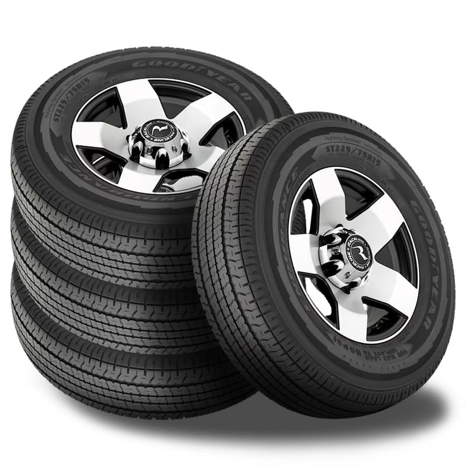 4 Goodyear Endurance ST215/75R14 108N D Auto/Boat/Travel Trailer Hauler ST Tires 724865519 / 215/75/14 / 2157514