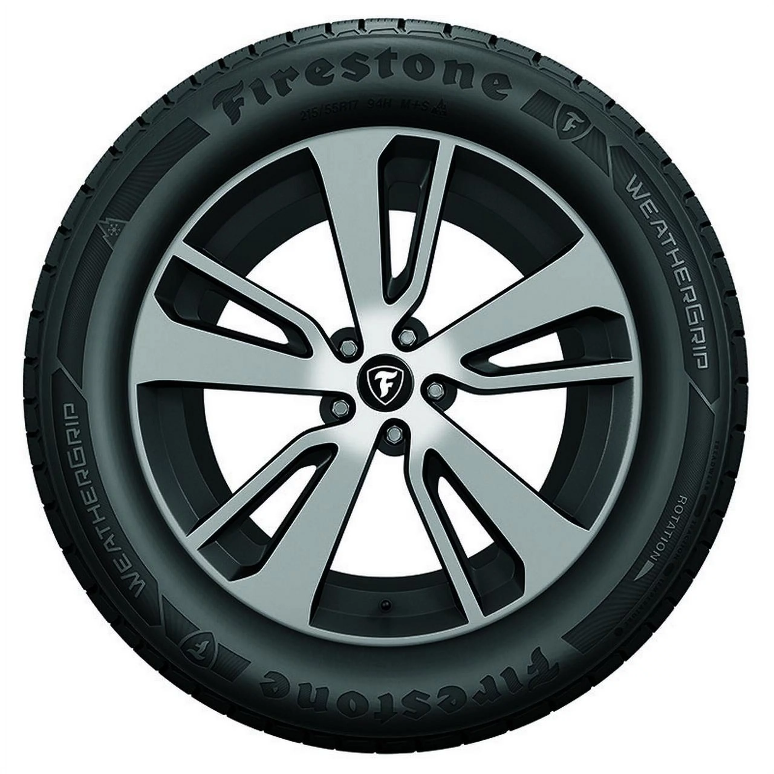 Firestone Weathergrip 235/65R17 104H Tire Fits: 2017-18 Honda CR-V EX, 2019 Honda CR-V LX