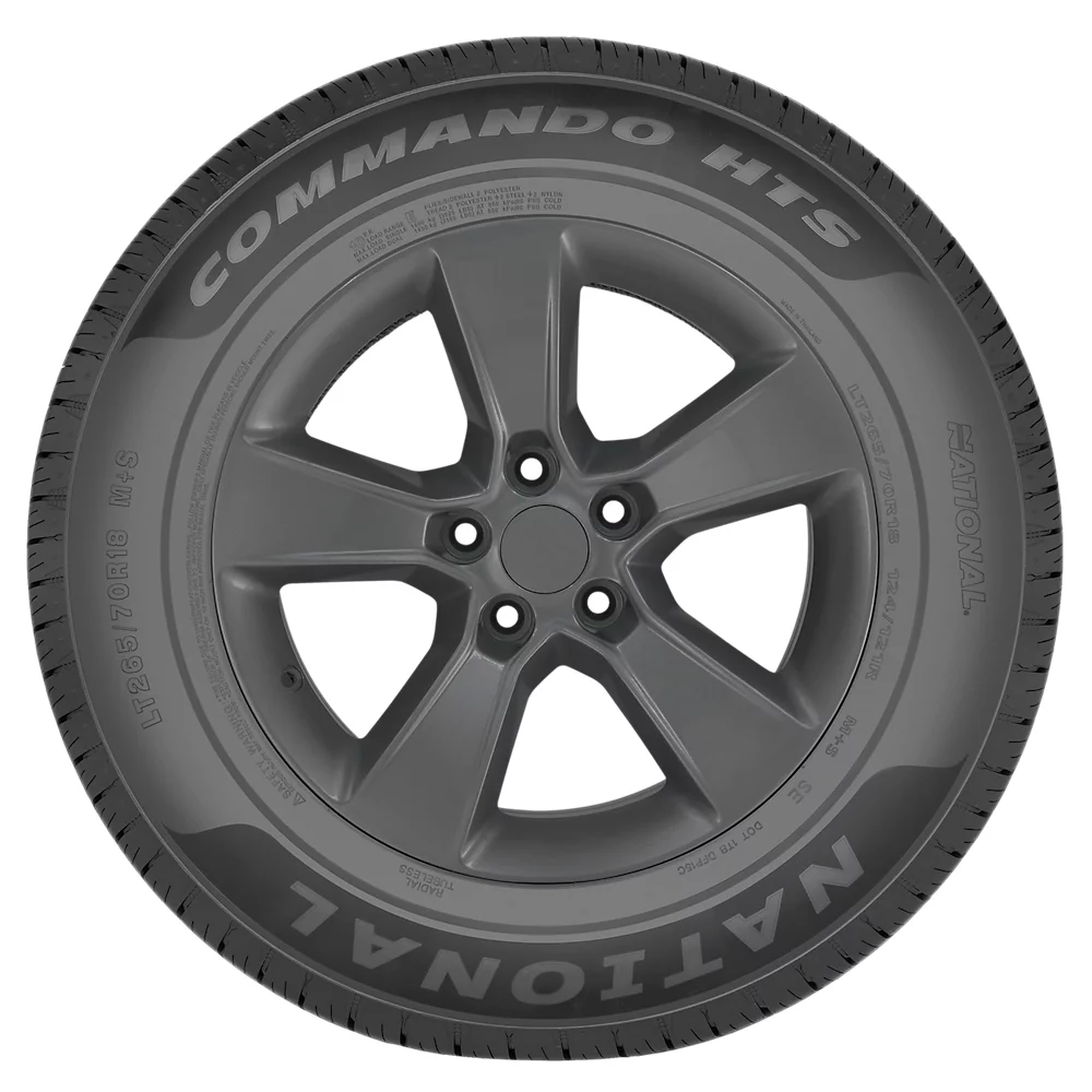 Set of 4 National Commando HTS 275/60R20 115T Tires Fits: 2015-23 Ford F-150 Lariat, 2016-18 Ram 1500 HFE