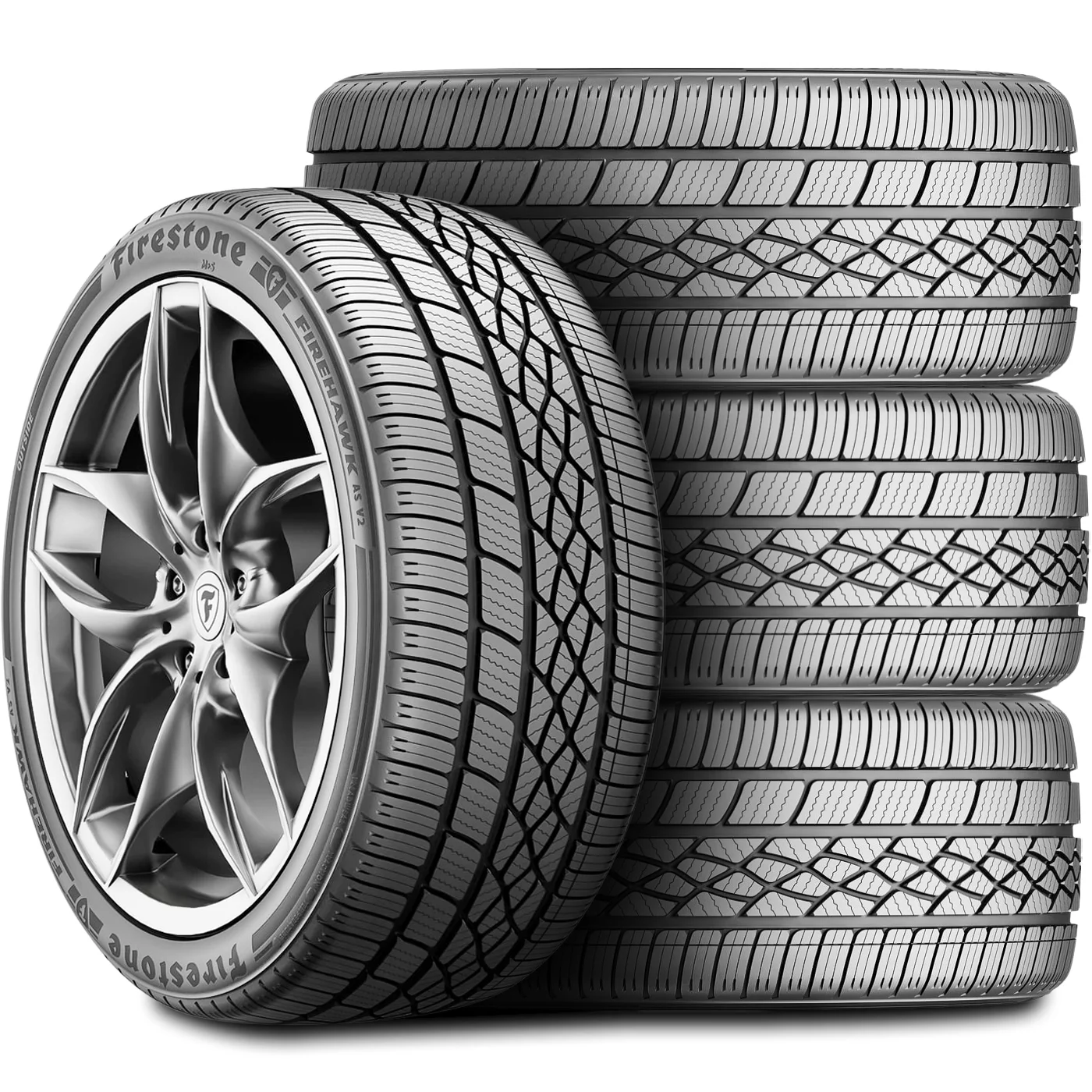 Set of 4 (FOUR) Firestone Firehawk AS V2 245/45R20 103W XL A/S High Performance Tires