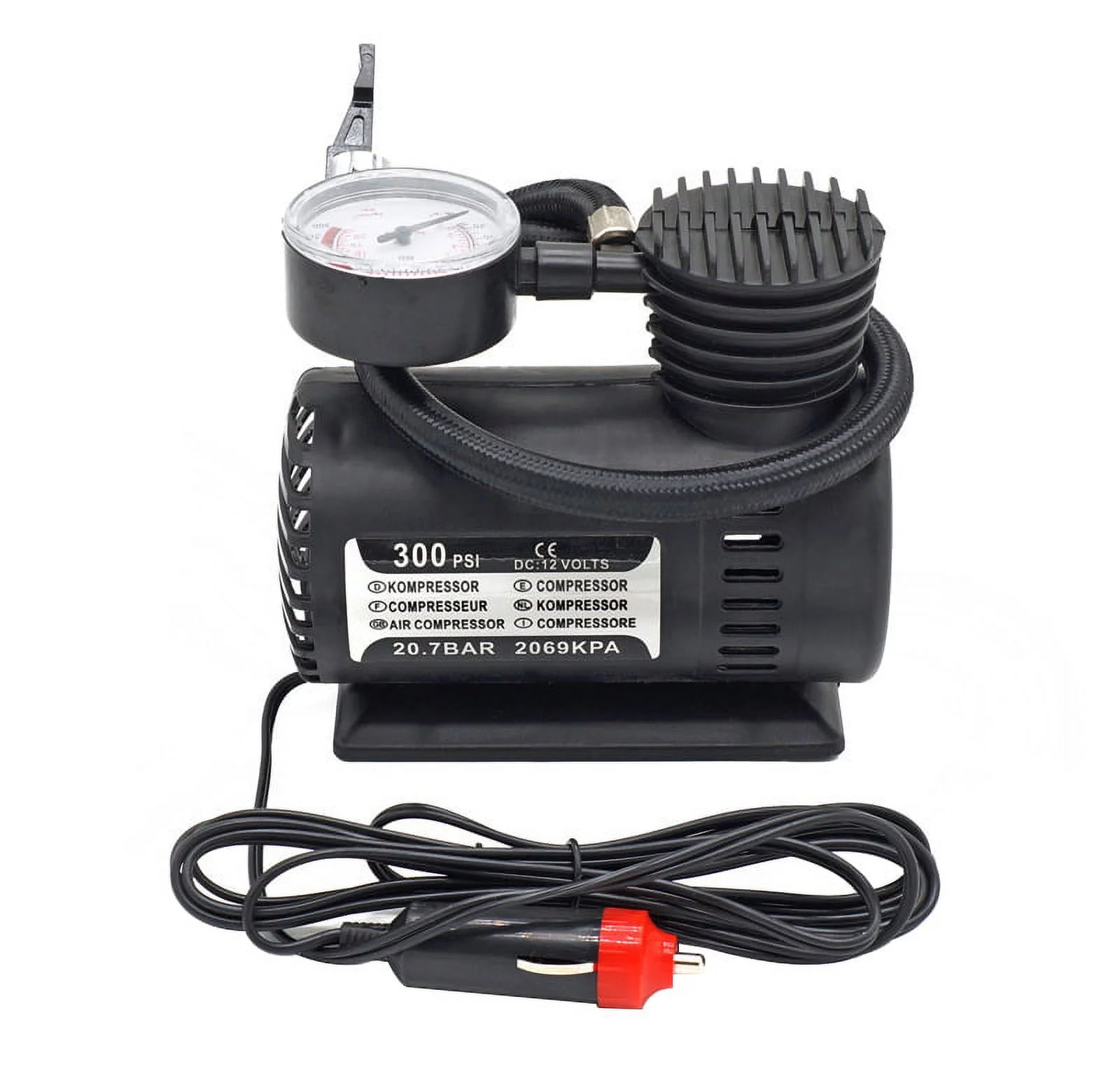 ammoon Portable Car Inflator Pump, Electric Tyre Pump for Emergency Needs, Reliable Inflation Solution