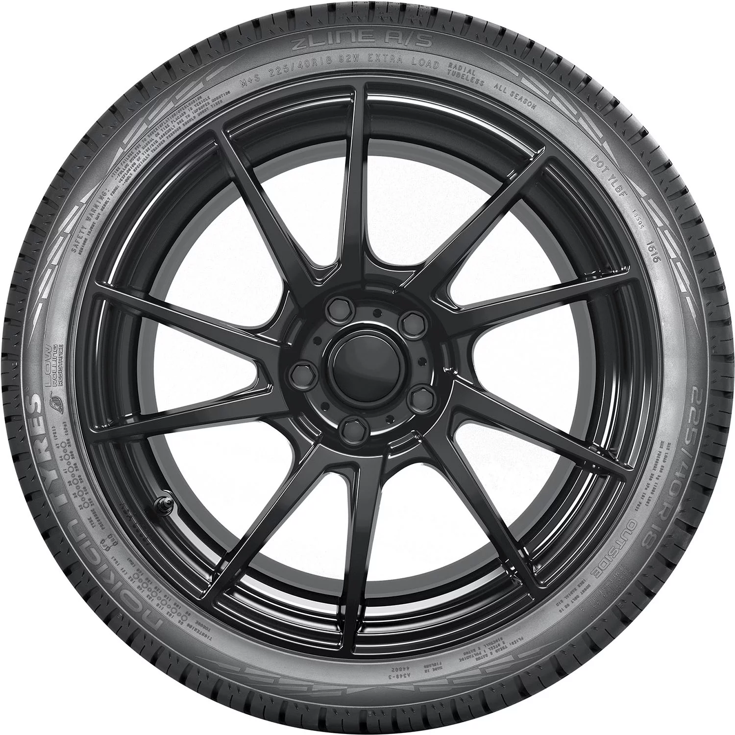 Set of 4 Nokian zLine A/S SUV 275/45R20 110W XL Tires Fits: 2019 BMW X5 xDrive40i, 2021-23 BMW X5 xDrive45e