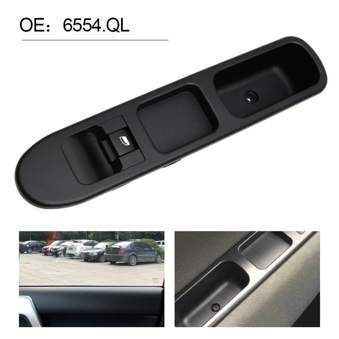 Control Lifter Switch for Front Left Electrical Window Suitable for Peugeot 207