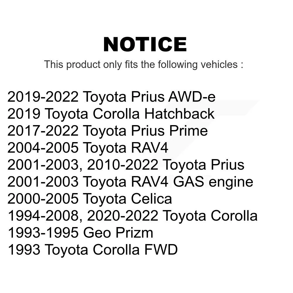 Front Lower Suspension Ball Joints Pair For Toyota Corolla Prius RAV4 Celica Prime Geo Prizm AWD-e K72-100522