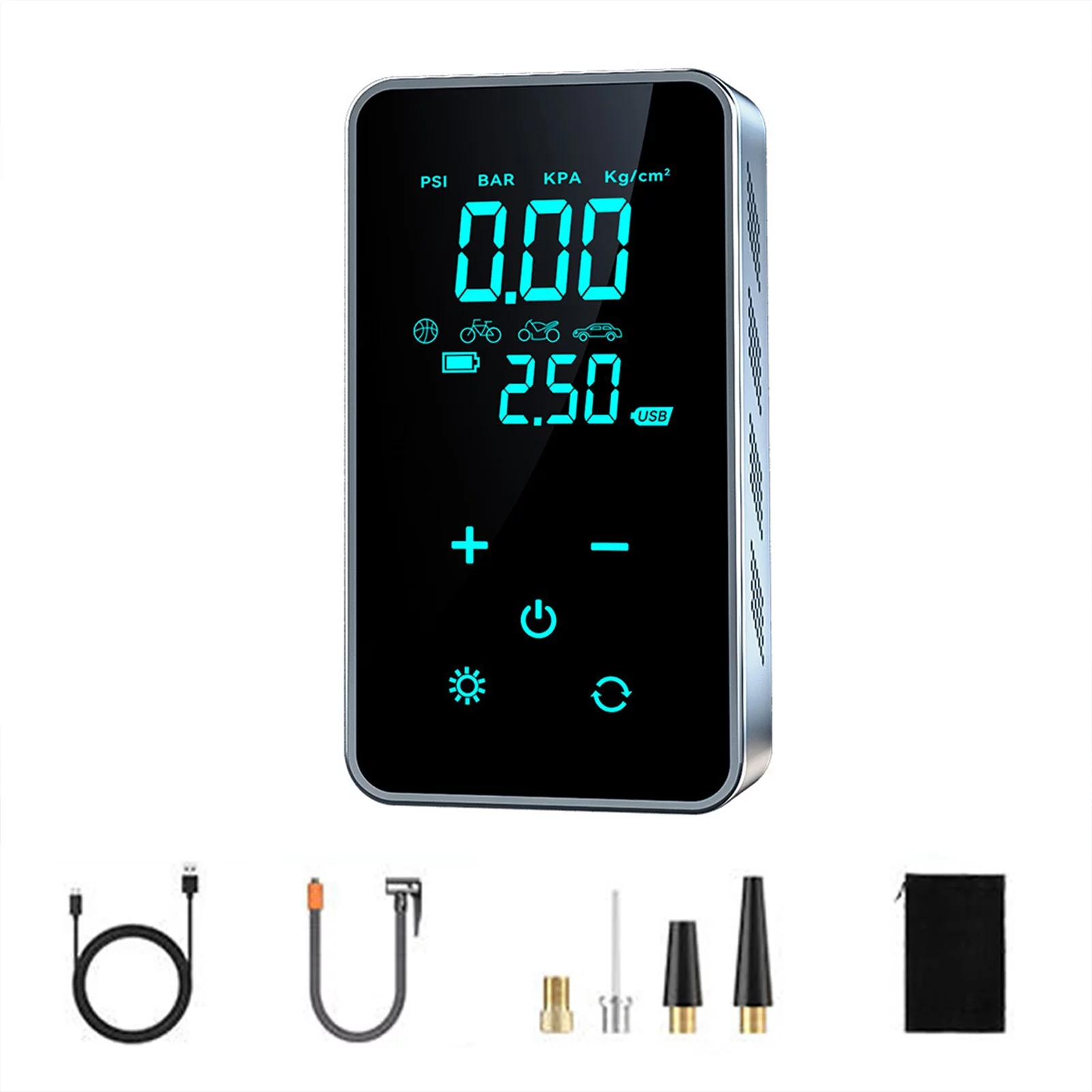 Apexeon Electric Tire Inflator , Full,Screen Vehicle,Mounted Air Pump for Cars and Trucks