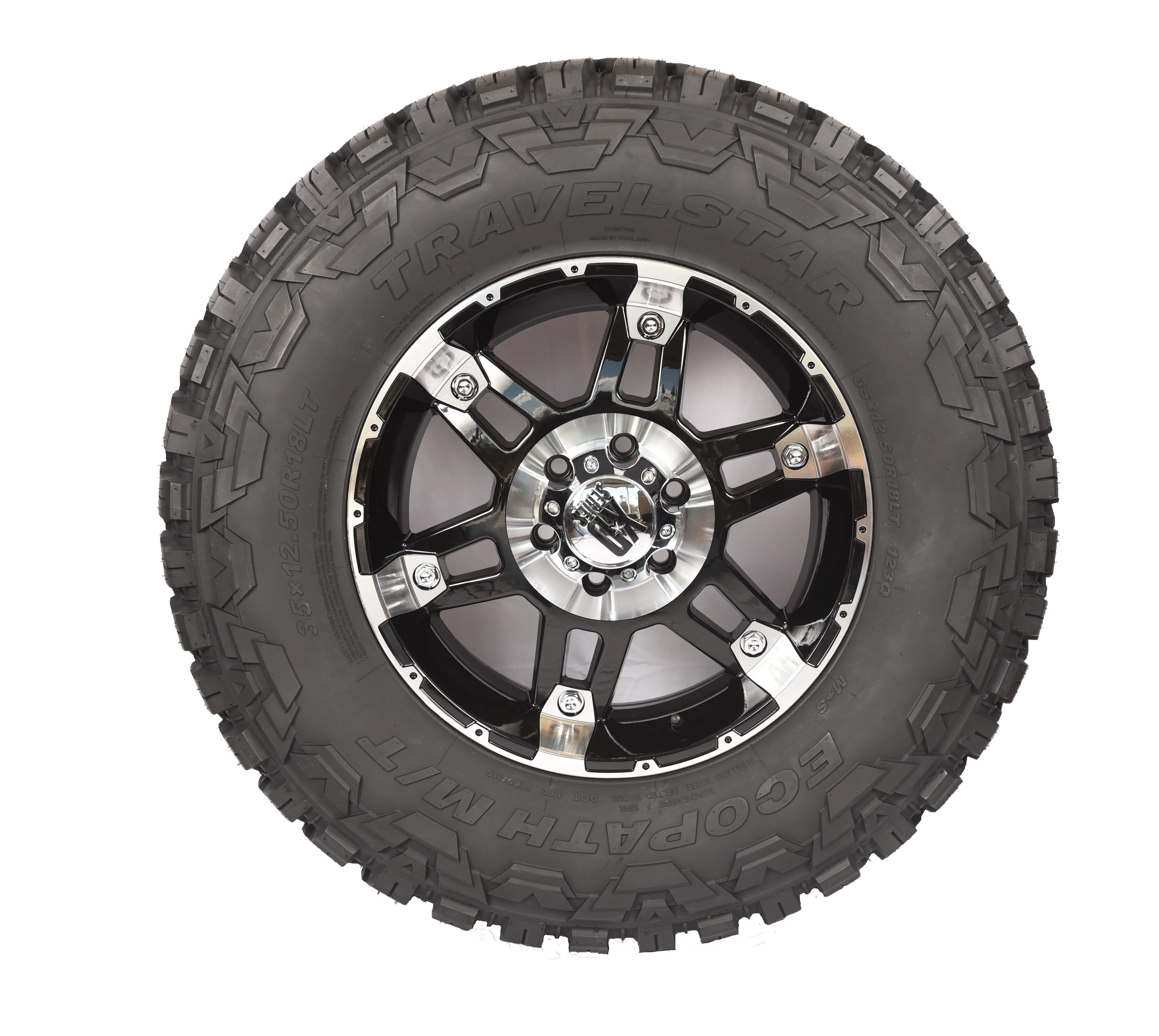 2 New Travelstar EcoPath M/T All-Terrain Tires - 33X12.50R20 114Q LRE 10PLY