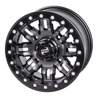 4/137 Teton Beadlock Wheel 15x7 5.0 + 2.0 Gun Metal/Black for Can-Am Outlander 850 2016-2019
